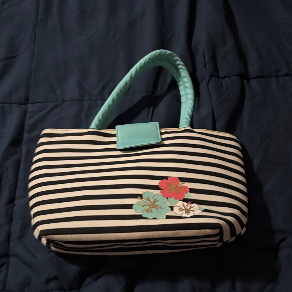 Striped Floral Women's Insulated Bag